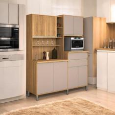 Imagem de Cozinha Compacta 08 Portas Jasmim Freijó e Connect - Mobiliar Home Sho