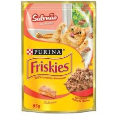 Imagem de Ração Nestlé Purina Friskies Sachê Salmão ao Molho para Gatos