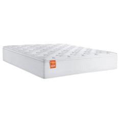 Imagem de Colchão Casal Molas Ensacadas Real Pillow Top 138x188x27cm Branco Inducol Até 130kg Por Pessoa