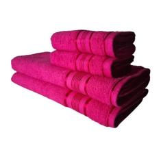 Imagem de Jogo De Toalhas Egito Luxo 2 Banho 2 Rosto Rosa