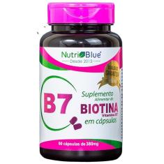 Imagem de Biotina 380Mg Cabelos Unhas Pele 60 Cápsulas - Nutriblue