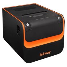 Imagem de Impressora Térmica Jetway JP 800, Ethernet, Serial e USB, 250mm/s, Preto/Laranja