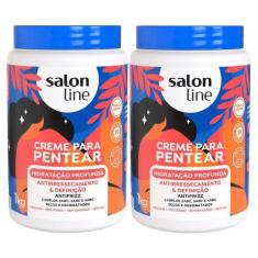 Imagem de Kit Creme Para Pentear Salon Line Hidratação Profunda 1kg - 2 Unidades