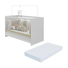 Imagem de Berço 3 em 1 com Colchão Incluso Multimóveis Framboesa MP4302, Branco