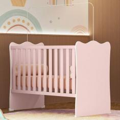 Imagem de Berço Doce Sonho com Mosquiteiro Rosa Acetinado - Qmovi