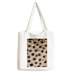 Imagem de Bolsa de lona com estampa abstrata de penas de leopardo, bolsa de compras casual