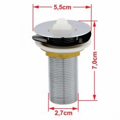 Imagem de Kit Cuba L34 Com Válvula Metal 1''  Compace Bege