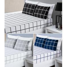 Imagem de Lençol Pra Cama King 193cm X 203cm Jogo De Cama Micropercal  200Fios M