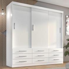 Imagem de Guarda Roupa Casal 3 Portas Correr 9 Gav Capri - Quarta Divisão