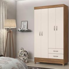 Imagem de Guarda Roupa Solteiro Ambiente Astro Amêndola Touch Off White – Demóbile