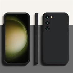 Imagem de Capa de telefone de silicone líquido macio para Samsung Galaxy A52 A32 A52S A13 5G S10 S20 FE S21 22 Ultra 22 S22 PLUS Note10 20 20U, preta, para Galaxy S23 Plus