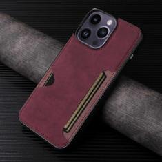 Imagem de Capa de telefone com suporte de cartão para iPhone 15 14 13 12 11 Pro Max Mini XS XR X SE 2020 2022 7 8 Plus Capa de couro PU carteira, vermelha, para iPhone XS Max