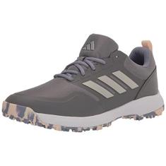 Imagem de adidas Tênis de golfe feminino Tech Response Spikeless 3.0, Cinza três/prata metálico/violeta prateado, 34