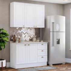 Imagem de Cozinha Modulada Henn Americana 2 Peças Branco - KIT