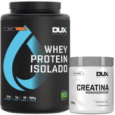 Imagem de Whey Protein Isolado Dux 900g + Creatina Monoidratada 100%Pura Dux 300
