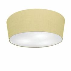 Imagem de Plafon Cone Md-3004 Cúpula em Tecido 15/50x40cm Algadão Crú - Bivolt