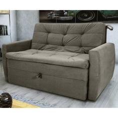 Imagem de Sofá Cama Para Sala De Estar Hiro Veludo Turkey Marrom