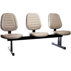 Imagem de Cadeira Executiva Em Longarina Linha Office Siena Cinza - Design Offic