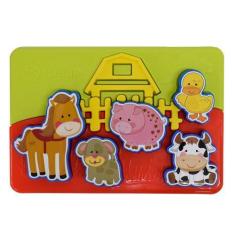 Imagem de Quebra-Cabeça Educativo Sítio Animado - 9 Peças - Calesita