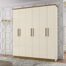 Imagem de Guarda-Roupa Casal 6 Portas 3 Gavetas Scott Espresso Móveis