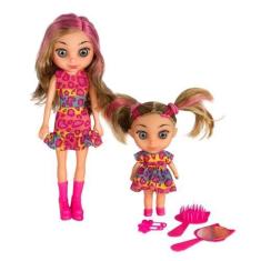 Imagem de Boneca Mamãe e Filhinha com Acessórios Juju Mommy