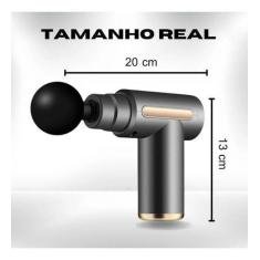 Imagem de Mini Massageador Muscular Tipo Pistola - Recuperação Profissional e Al