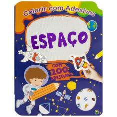 Imagem de Livro - Colorir com Adesivos: Espaço