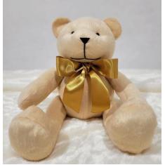Imagem de Urso articulado pelúcia bege  g.34cm nichos decoração quarto bebê - XÚ