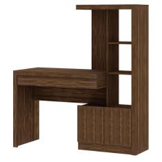Imagem de Escrivaninha Estante com 2 Portas e 1 Gaveta ME4143 Nogal Tecnomobili