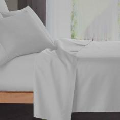 Imagem de Lençol Solteiro Profissional 180 Fios 100% Algodão sem Elástico - Linea