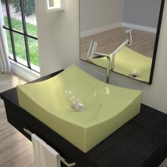 Imagem de Kit Cuba ML44 C/Válvula Click Botão 1 Pol. 2.6 cm Compace Verde Acqua