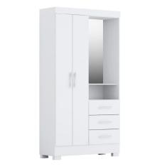 Imagem de Guarda Roupa C/Espelho Emily 2pts Bra/Ros/Azul/Lilás ACP Móveis 100%MDF