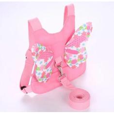 Imagem de Coleira Guia Infantil Criança Mochila Segurança Anti Perda (Rosa)