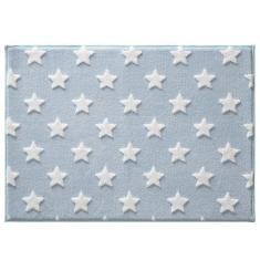 Imagem de Tapete Infantil Jolitex Mimo Estrelas Azul 0,70cm X1,00cm