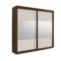 Imagem de Guarda Roupa Casal 2 Portas De Correr Com Espelho Trancoso - Móveis Va