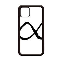 Imagem de Capa com silhueta de alfabeto grego alfa preta para iPhone 11 Pro Max para Apple Mobile Case Shell