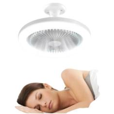 Imagem de Ventilador Com Luzes Lâmpada Led Integrada De Teto Rotativo - bbless