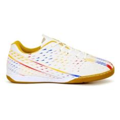 Imagem de Tênis Futsal Unissex Antiderrapante Reforçado (Branco, BR, Adulto, Numérico, M, 42)