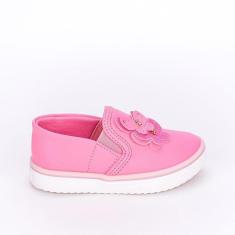 Imagem de Tênis Infantil Feminino Slip On Kidy Happy Borboleta Rosa