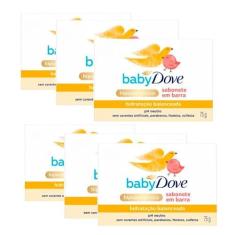 Imagem de Kit Sabonete Em Barra Baby Dove Hidratação Balanceada 75g - 6 Unidades