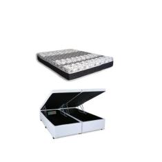 Imagem de Conjunto Cama Box Baú Casal  Queen Jadmax + Colchão Castor Molas  Clas