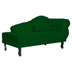 Imagem de Recamier Larissa Lado Esquerdo 1,50 Cm Veludo Verde - Montanaris Decor