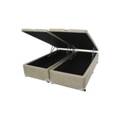 Imagem de Cama Box Baú Castor King Premium Kansas Bege 193x203x35cm