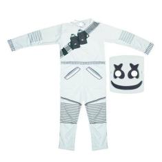 Imagem de Fantasia MarshMallow DJ Infantil Com Máscara Fortnite de Halloween - F