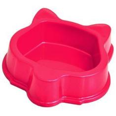 Imagem de Comedouro Plástico Gatos Rosa Triton Dog