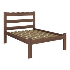 Imagem de Cama De Casal Madeira Maciça Para Colchão 128-138x188cm Multimóveis Imbuia