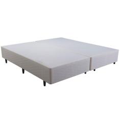 Imagem de Base Box King Size Herval Sense com Revestimento em Tecido Poliéster 39 x 193 x 203cm - Bege