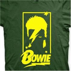 Imagem de Camiseta David Bowie Musgo e  em Silk 100% Algodão