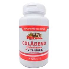 Imagem de Colágeno Hidrolisado + Vitamina C 120 Cápsulas 500mg - Rei Terra