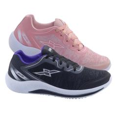 Imagem de Kit 2 Pares Tênis Feminino FXB Esportivo Academia Caminhada Conforto-Feminino